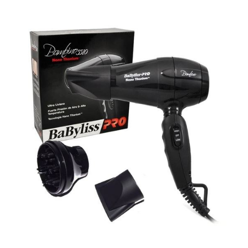 Babyliss Pro Secador Bambino 5510 Mini Nano Titanium – Compacto, Potente e Ideal para Viagens
