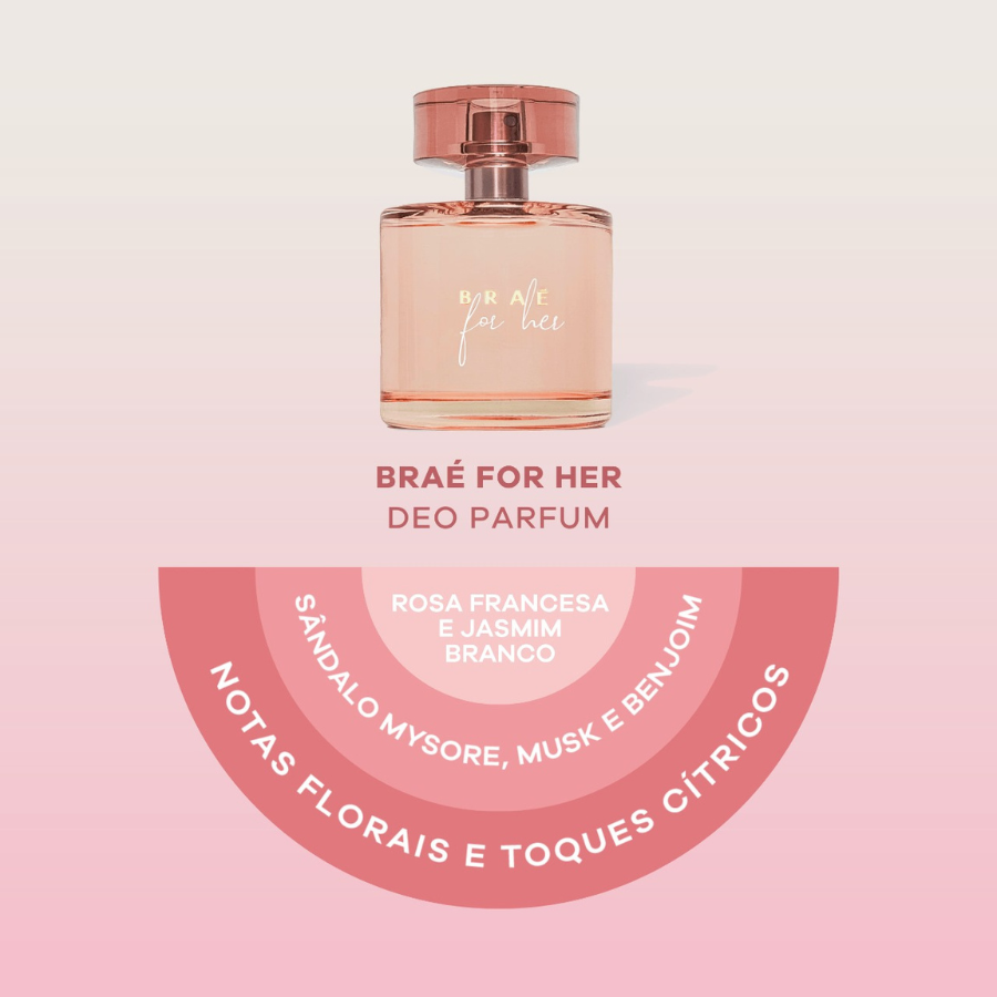Braé For Her Deo Parfum 100ml – Sofisticação em Cada Borrifada