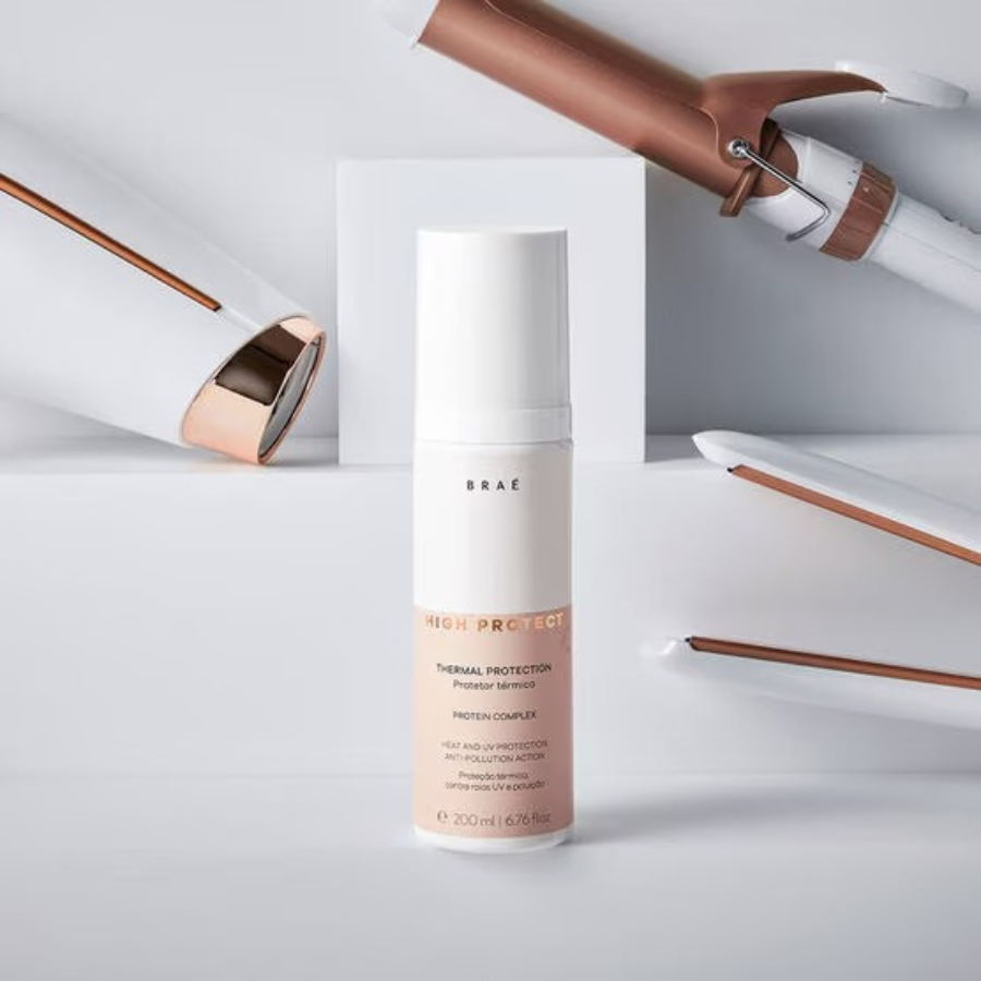 Braé High Protect 200ml – Spray Protetor Térmico até 230°C com Ação Anti-Frizz e Brilho Intenso