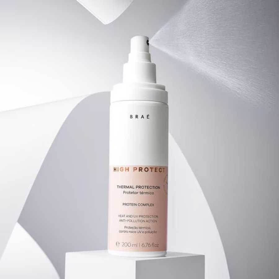 Braé High Protect 200ml – Spray Protetor Térmico até 230°C com Ação Anti-Frizz e Brilho Intenso