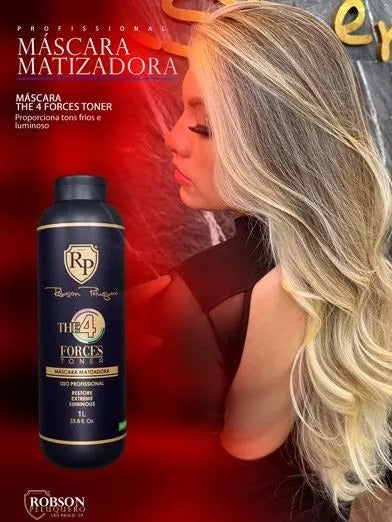Robson Peluquero Matizador The 4 Forces 1L | Potência 4 em 1 para Neutralização Completa