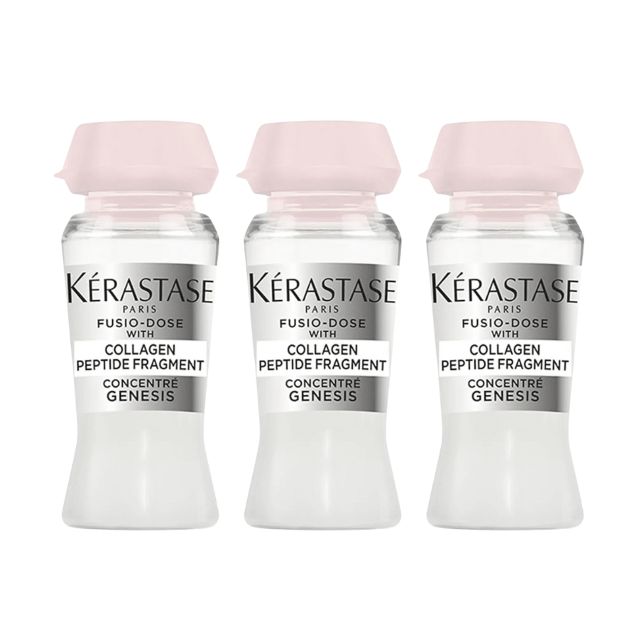 Kérastase Ampola Fusio-Dose Genesis Collagen Peptide Fragment 12ml - Força, resistência e nutrição profunda
