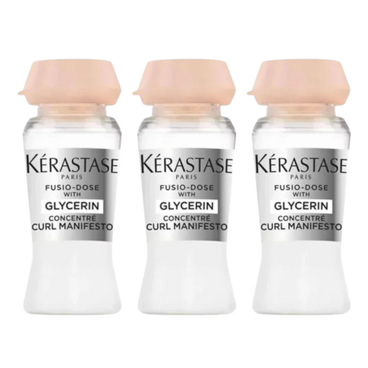 Kérastase Ampola Fusio-Dose Concentré Curl Manifesto Glycerin 12ml - Definição, hidratação e leveza para cabelos cacheados, ondulados e crespos.