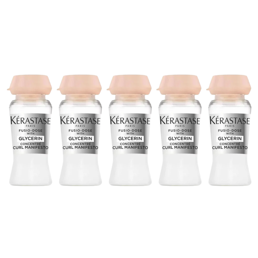 Kérastase Ampola Fusio-Dose Concentré Curl Manifesto Glycerin 12ml - Definição, hidratação e leveza para cabelos cacheados, ondulados e crespos.