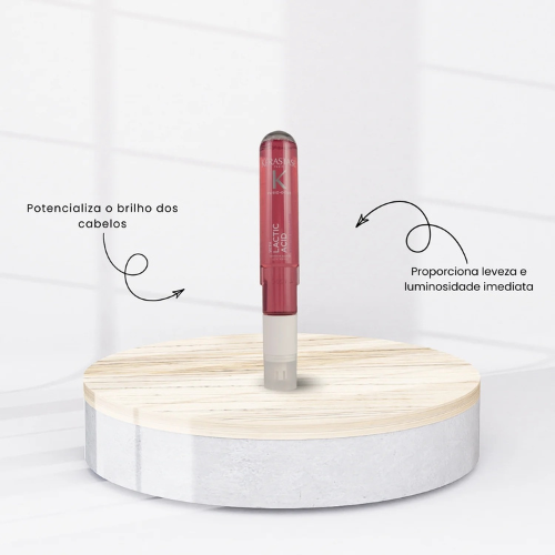 Kérastase Fusio-Dose Booster Brillance Lactic Acid 120ml – Brilho Intenso, Selagem da Fibra e Tratamento Pós-Coloração