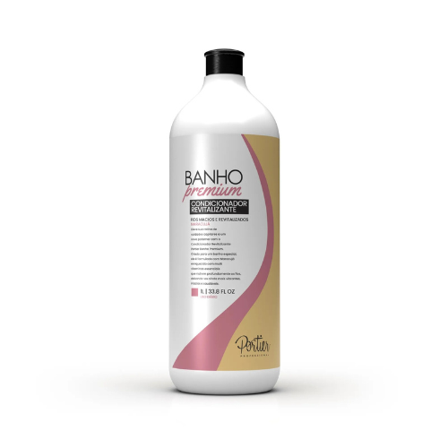 Portier Banho Premium 1L – Shampoo Revigorante + Condicionador Revitalizante com Maracujá e Multivitaminas
