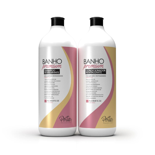 Portier Unique + Unique Matiz 1L – Tratamento Alisante Profissional + GANHE Banho Premium 1L