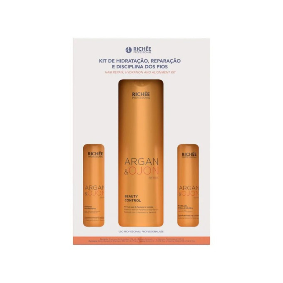 Richée Profissional Argan e Ojon Tratamento Alisante Kit Promocional