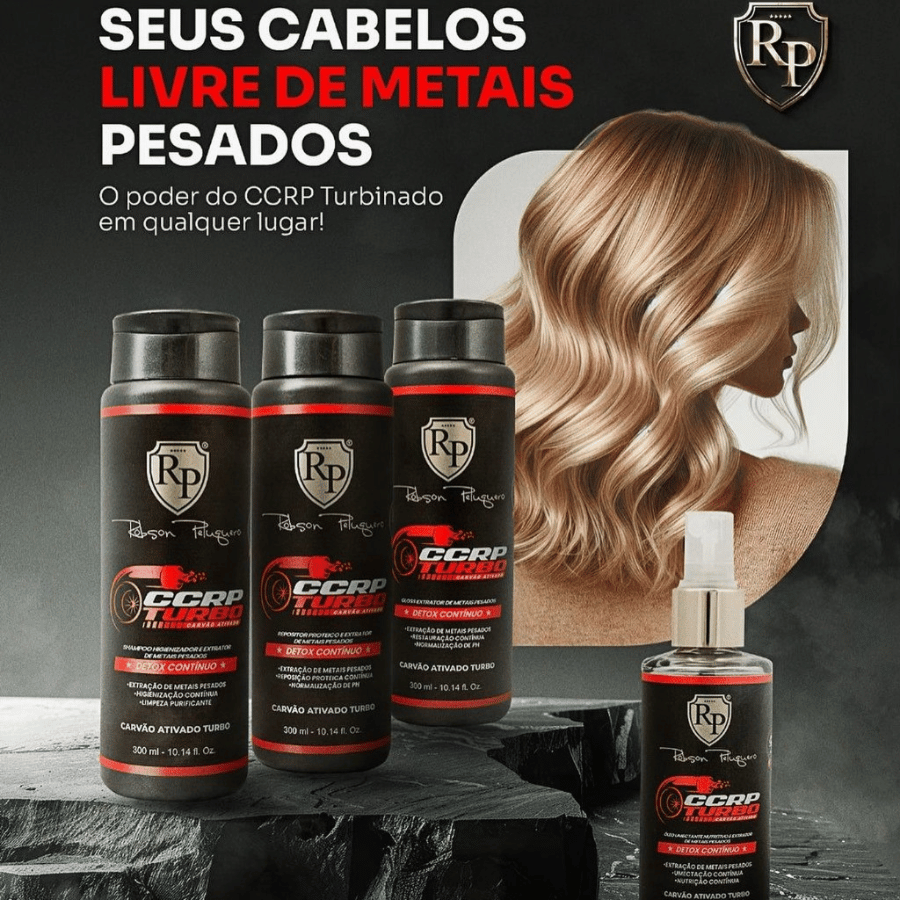 Robson Peluquero CCRP Turbo 300ml – Kit 4 Passos Detox + Reconstrução