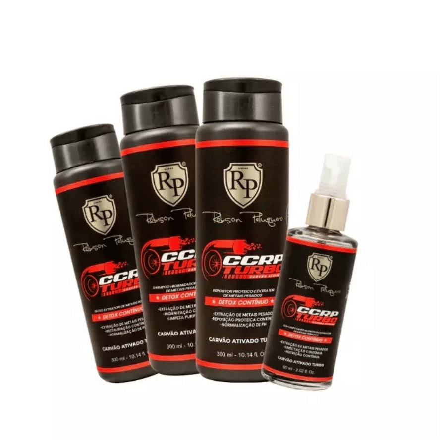 Robson Peluquero CCRP Turbo 300ml – Kit 4 Passos Detox + Reconstrução