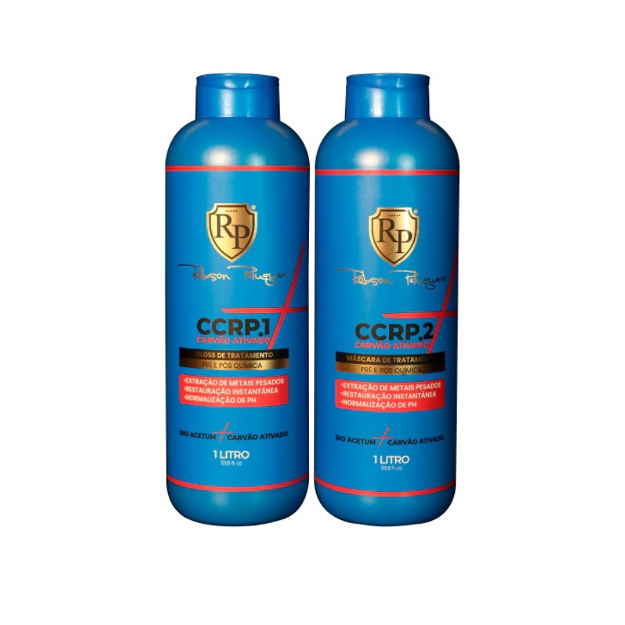 Robson Peluquero CCRP + Carvão Ativado 1L – Detox de Metais Pesados & Reconstrução Pré/Pós-Química