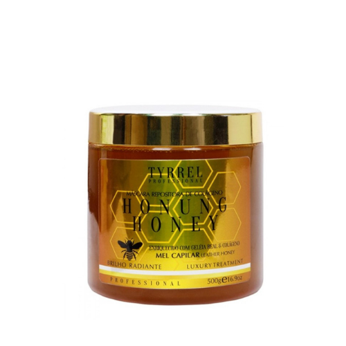 Tyrrel Honung Honey Máscara Repositora de Colágeno 500g – Hidratação e Reconstrução Intensiva