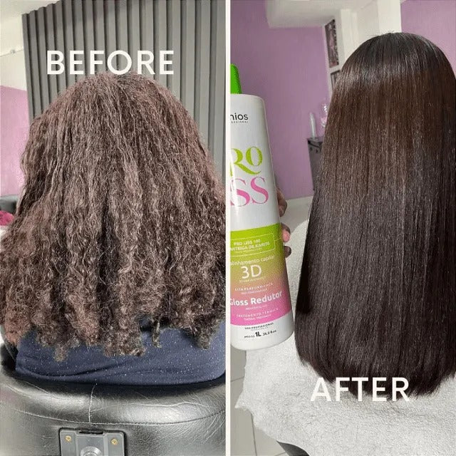 MyPhios ProLiss Profissional Shampoo + Máscara 1L – Tratamento Alisante com Brilho Intenso e Nutrição Avançada