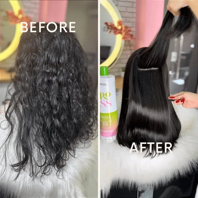 MyPhios ProLiss Profissional Shampoo + Máscara 1L – Tratamento Alisante com Brilho Intenso e Nutrição Avançada