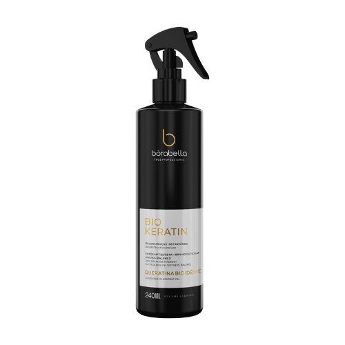 Borabella Biokeratin Queratina Líquida Bioidêntica 200ml – Reconstrução instantânea, força e brilho sem rigidez