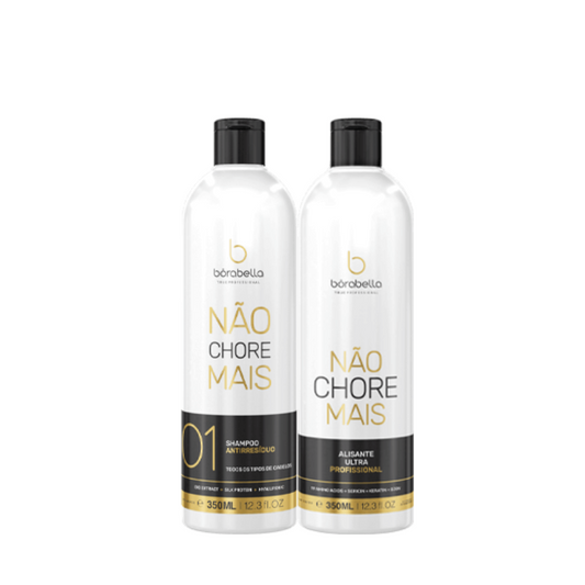 Borabella Não Chore Mais – Tratamento Alisante Orgânico 2 Passos 350ml