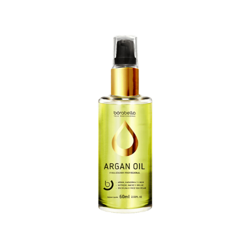 Borabella Óleo de Argan e Macadâmia 60ml – Finalizador Reparador com Nutrição e Brilho