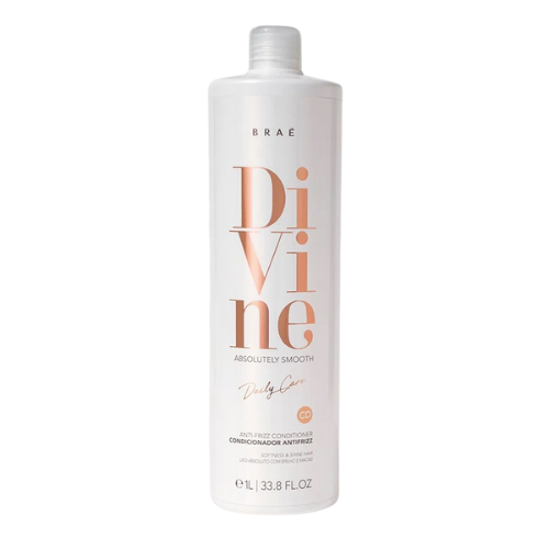 Braé Divine Condicionador AntiFrizz 1L – Liso absoluto e hidratação intensa