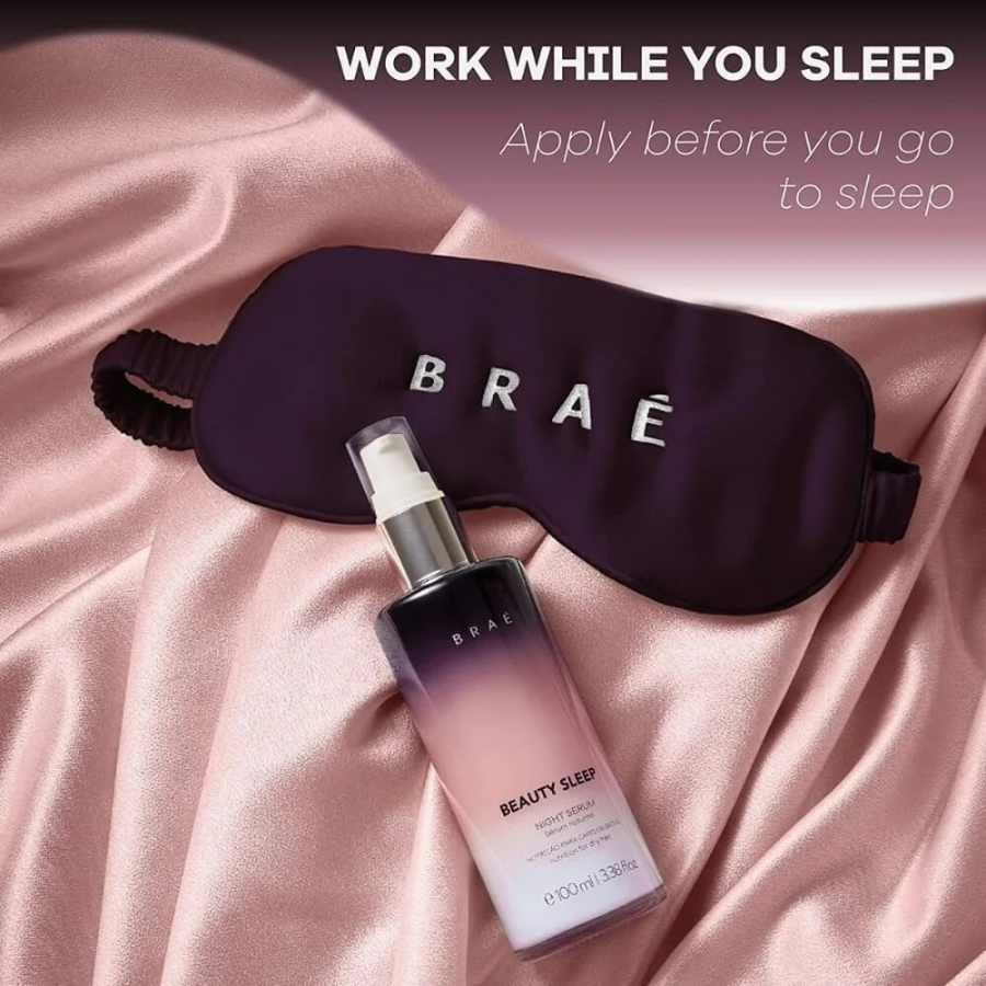 Braé Beauty Sleep – Sérum Noturno Capilar com Niacinamida e Vitamina E 100ml