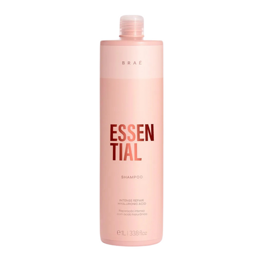 Braé Essential Shampoo 1L - Limpeza suave, reparação profunda