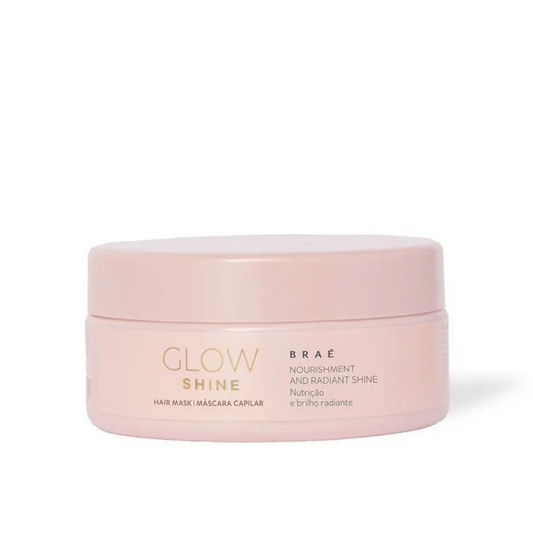 Braé Glow Shine – Máscara de Tratamento 200g - Nutrição Intensa + Brilho Espelhado