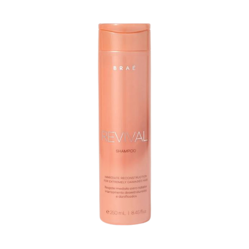 Braé Revival Shampoo 250ml - Reconstrução diária para cabelos danificados