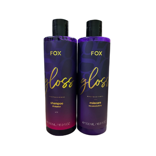 Fox Gloss Profissional Tratamento Alisante Térmico 2 Passos 500ml