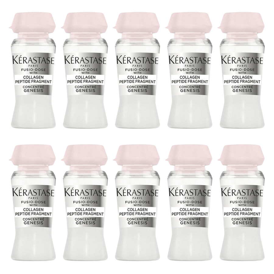 Kérastase Ampola Fusio-Dose Genesis Collagen Peptide Fragment 12ml - Força, resistência e nutrição profunda