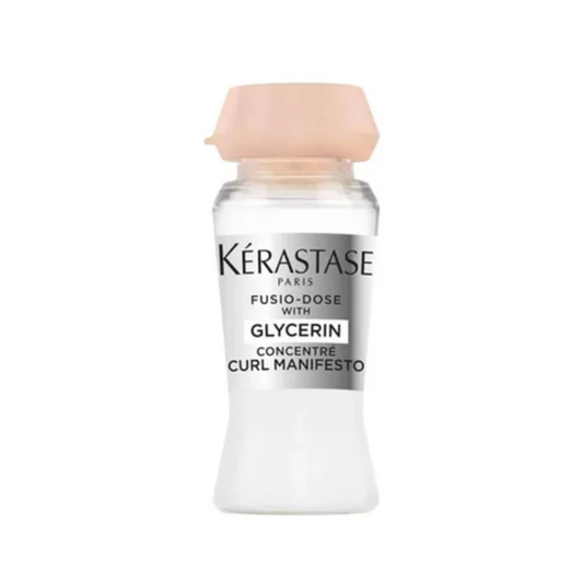 Kérastase Ampola Fusio-Dose Concentré Curl Manifesto Glycerin 12ml - Definição, hidratação e leveza para cabelos cacheados, ondulados e crespos.
