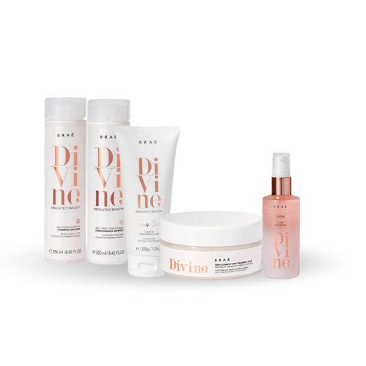 Braé Kit Divine AntiFrizz  - Liso Perfeito, Nutrição Profunda e Brilho Intenso