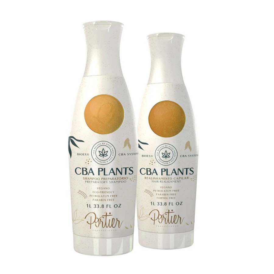 Portier CBA Plants – Tratamento Alisante Vegano Kit 1L