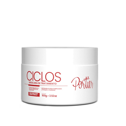 Portier Ciclos Mask 100g – Máscara Reconstrutora com Hidratação Profunda e Brilho Intenso