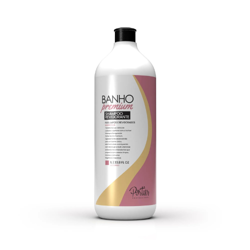 Portier Banho Premium 1L – Shampoo Revigorante + Condicionador Revitalizante com Maracujá e Multivitaminas