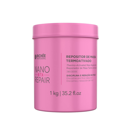 Richée NanoBtx Repair 1kg – Repositor de Massa Termoativado com Efeito Liso e Brilho Intenso