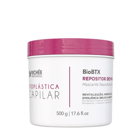 Richée Bioplástica BioBTx 500g – Repositor de Massa com Redução de Volume e Brilho Intenso