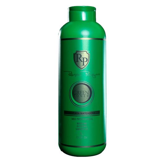 Robson Peluquero Máscara Matizadora Green 1L | Neutraliza Amarelado e Realça o Tom Perolado