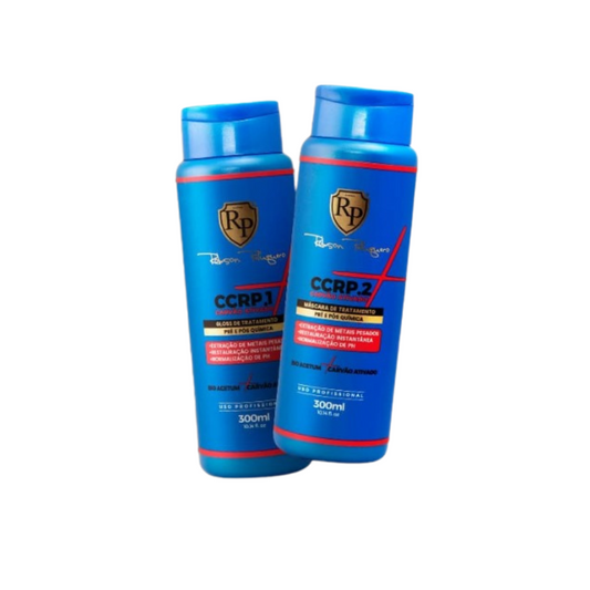 Robson Peluquero CCRP + Carvão Ativado Home Care 300ml – Detox & Reconstrução Pré e Pós-Química