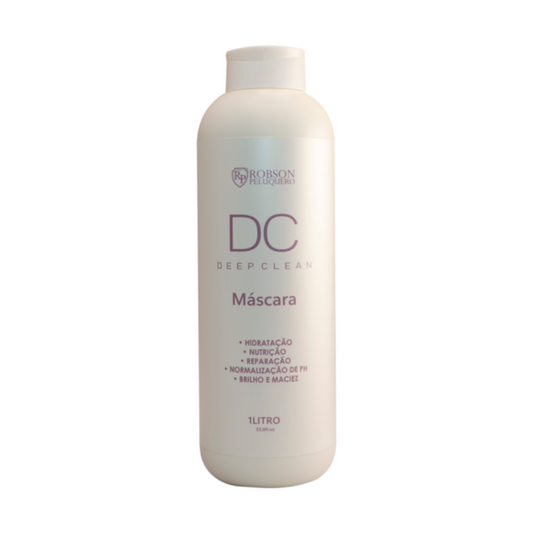 Robson Peluquero Máscara Gloss Deep Clean 1L - Restauração intensa e tratamento pré e pós-química