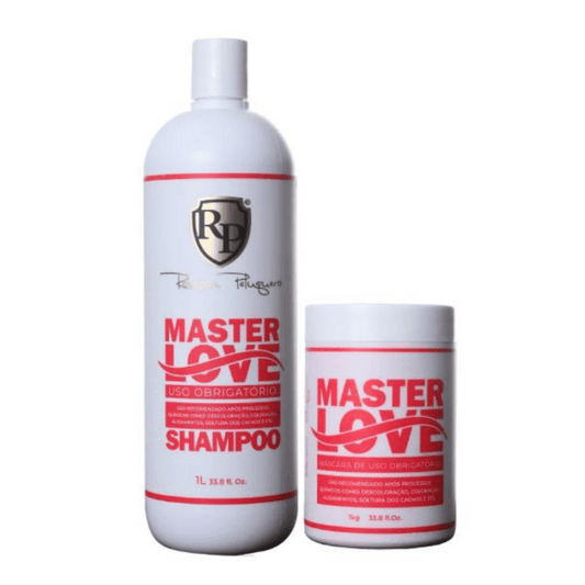Robson Peluquero Master Love – Kit Profissional Shampoo 1L + Máscara 1kg Complexo Bio-Restore